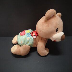 VTech Explore & Crawl Learning Club Soft Crawling Tan Teddy Bear